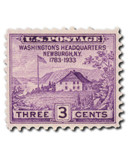752 - 1935 3c Washington's Headquarters, Violet