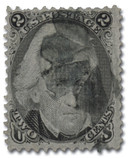 MA2062 - US #93 with Flower Cancel