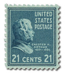 826 - 1938 21c Chester A. Arthur, Dull Blue