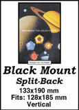 MM514 - 133x190mm 2 Vertical Black Split-Back Mounts