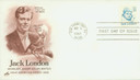 2182as - 1988 25c Great Americans Series: Jack London, Booklet Single, First Day Cover