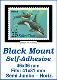 MM5605 - 46x36mm 50 Horizontal Black Self-Adhesive Mounts