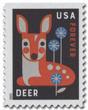 6008 - 2025 First-Class Forever Stamp - Baby Wild Animals: Deer