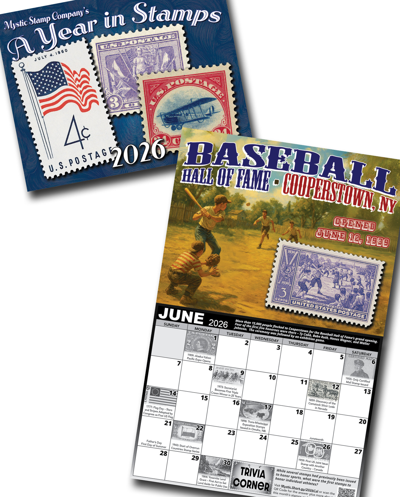 CAL26 2026 Stamp Calendar Full Color 12 Months A Year In Stamps 8 001661059 
