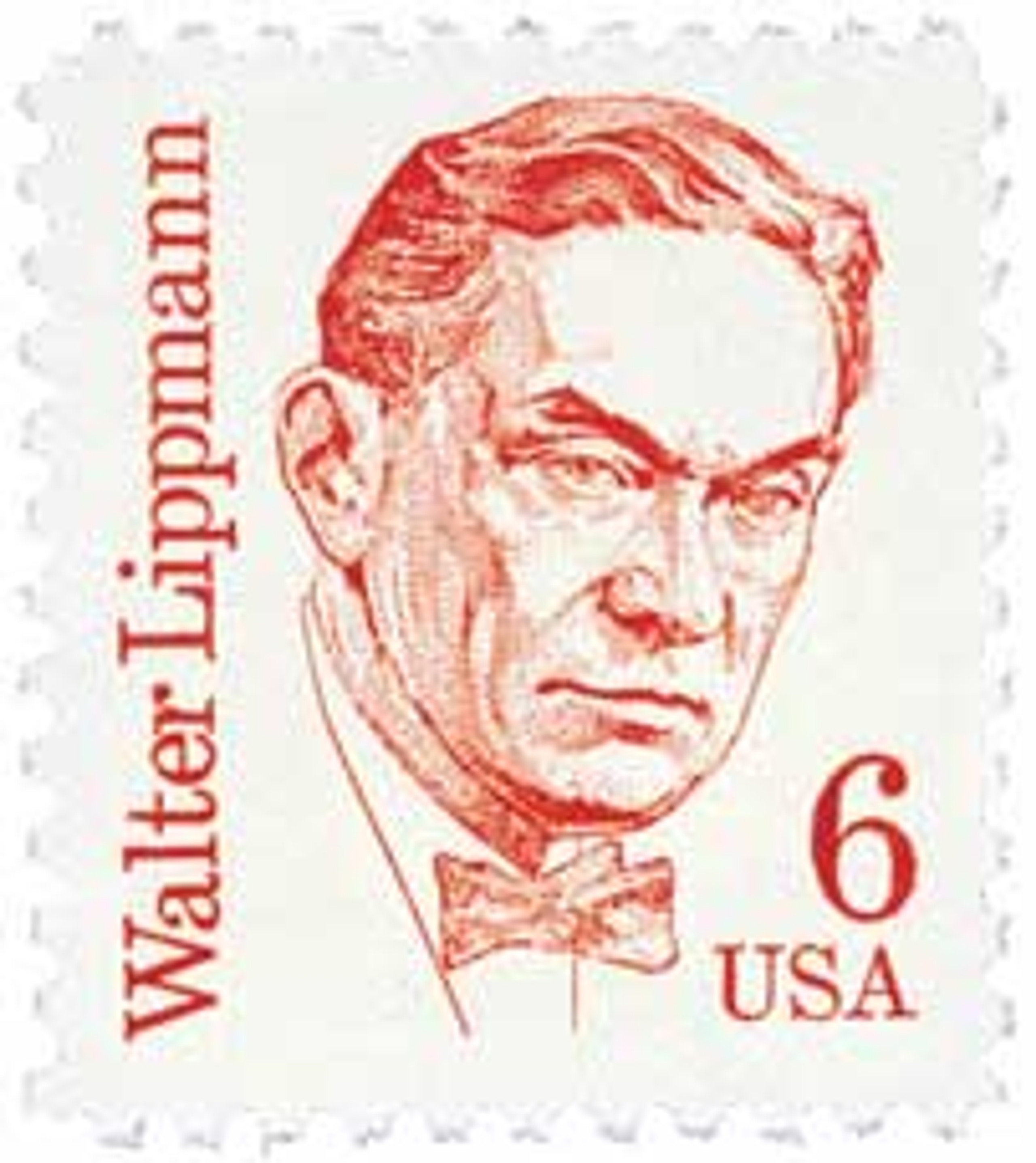 1849 1985 6c Great Americans Series Walter Lippmann Mystic Stamp