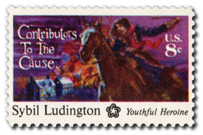 1559 - 1975 8c Contributors to the Cause: Sybil Ludington