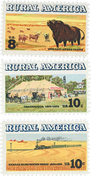 1505 - 1974 10c Rural America: Chautauqua Tent - Mystic Stamp Company