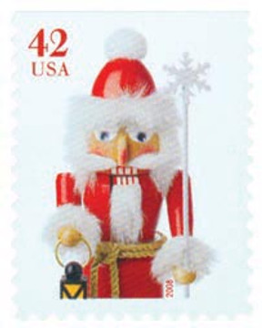 4361 - 2008 42c Contemporary Christmas: Santa Nutcracker