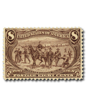 288 - 1898 5c Fremont on the Rockies, Dull Blue - Mystic Stamp Company