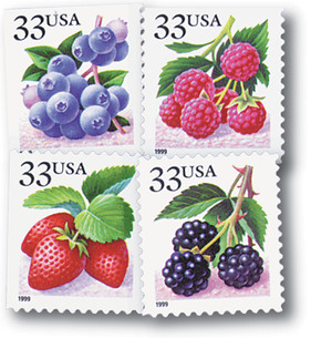 3294-97 - 1999 33c Fruit: Berries