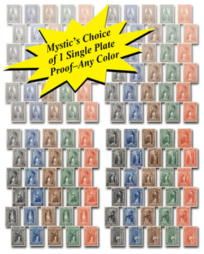 MA2113 - 1881 Mystic's Choice of One Single Newspaper Atlanta Plate Proof, PR9-32TC4, Any Color