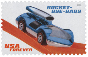 5322 - 2018 First-Class Forever Stamp - Hot Wheels: Rocket-Bye-Baby - 1971