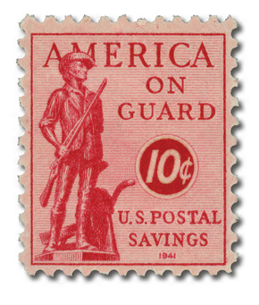 PS11 - 1941 10c Postal Savings, Rose Red, Perf. 11x10.5