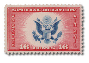 CE1 - 1934 16c Airmail Special Delivery, Dark Blue - Mystic Stamp