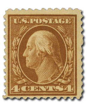 510 - 1917 10c Franklin, Orange Yellow, Unwatermarked, Perf. 11