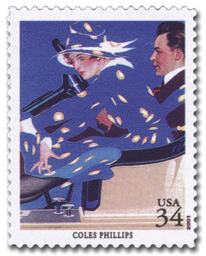 3502c - 2001 34c American Illustrator: J.C. Leyendecker - Mystic