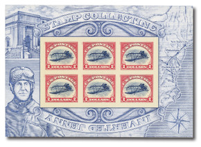 4806b - 2013 $2.00 Imperforate Inverted Jenny Sheet of 6 - Mystic