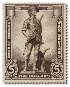 WS11 - 1945 $5 War Savings , Violet Brown
