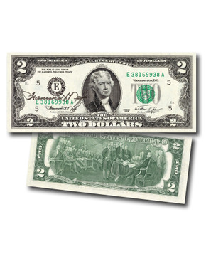 2D-976 - 1976 $2.00 Bill, U.S. Legal Tender Bank Note, signed by U.S. Treasurer Francine Neff