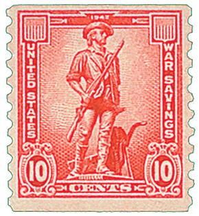 WS12 - 1943 10c War Savings , Rose Red