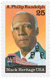 2402 - 1989 25c Black Heritage: A. Philip Randolph