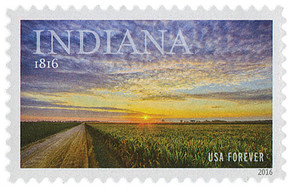 5091 - 2016 First-Class Forever Stamp - Statehood: Indiana Bicentennial