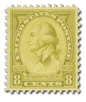 713 - 1932 8c Washington, Olive Bister