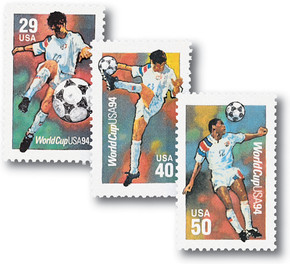 2834-36 - 1994 29-50c World Cup Soccer