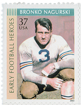 3808 - 2003 37c Early Football Heroes: Bronko Nagurski