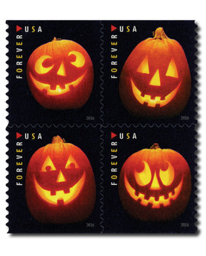 5138 - 2016 First-Class Forever Stamp - Jack-O'-Lanterns: Triangle