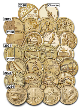 MCN152 - 2018-24 Complete American Innovation State Dollar Coin