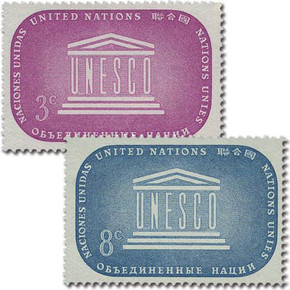 UN33-34 - 1955 UNESCO