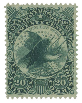 WV12 - 1864 20c Sanitary Fair stamp, green WV12 - 1864 20c Sanitary Fair stamp, green