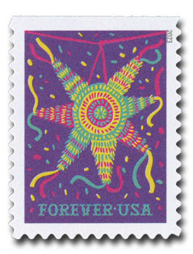 5813 - 2023 First-Class Forever Stamp - Pinatas: Purple Pinata 5813 - 2023 First-Class Forever Stamp - Pinatas: Purple Pinata