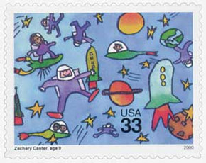 3415 - 2000 33c Stampin' the Future: Sarah Lipsey - Mystic Stamp