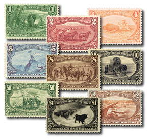 285-93 - 1898 1c-$2 Trans-Mississippi Exposition Issue, Complete Set of 9 Stamps