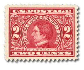 370 - 1909 2c William H. Seward, Carmine, Perf. 12