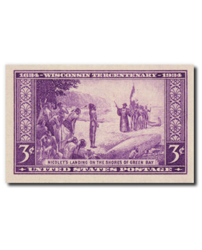 752 - 1933 3c Washington's Headquarters, Violet - Mystic Stamp Company