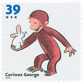 3992 - 2006 39c Children's Book Animals: Curious George