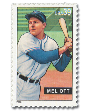 4082 - 2006 39c Baseball Sluggers: Mel Ott