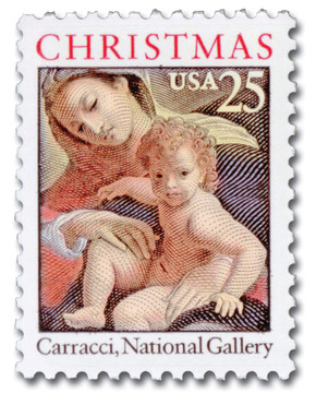 2427 - 1989 25c Madonna & Child