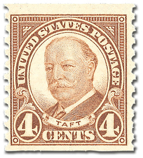 687 - 1930 4c William H. Taft, Brown, Perf. 10 Vertically