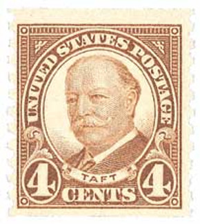 687 - 1930 4c William H. Taft, Brown, Perf. 10 Vertically