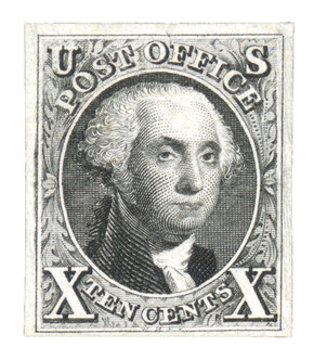 4 - 1875 10c Washington, Black, Imperf.