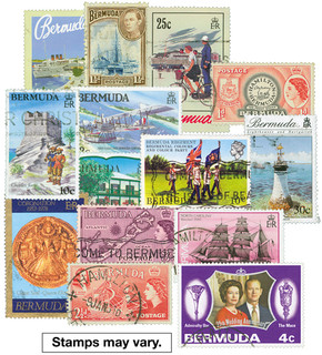 M7689 - Bermuda, 150 Different Stamps