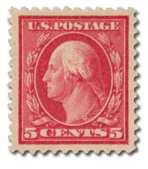 500 - 1919 2c Washington, Deep Rose, Unwatermarked, Type Ia, Perf