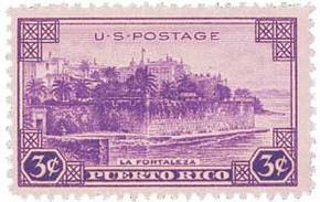 801 - 1937 3c Puerto Rico, Bright Purple 801 - 1937 3c Puerto Rico, Bright Purple