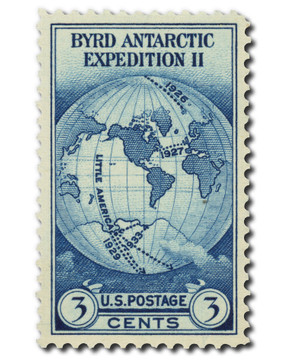 753 - 1935 3c Byrd Antarctic Expedition, Dark Blue, Perf. 11