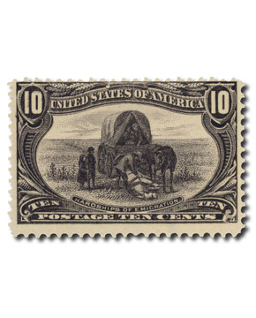 291 - 1898 50c Western Mining Prospector, Sage Green - Mystic