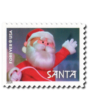 4948 - 2014 First-Class Forever Stamp - Rudolph the Red-Nosed Reindeer: Santa